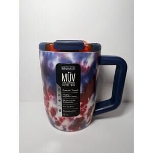 Brumate Exclusive STAR BURST 15oz Muv Tumbler | TIE DYE | RED WHITE BLUE | BNWT